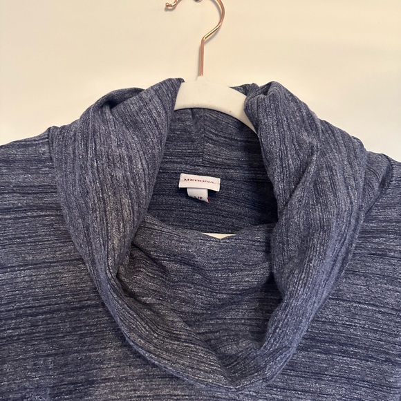 Merona Charcoal Cowl Neck Sweater Size Small Petite - Picture 2 of 6